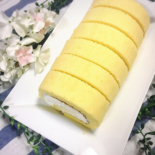 メレンゲ作りなし♡HMで♡簡単本格ロールケーキ♡